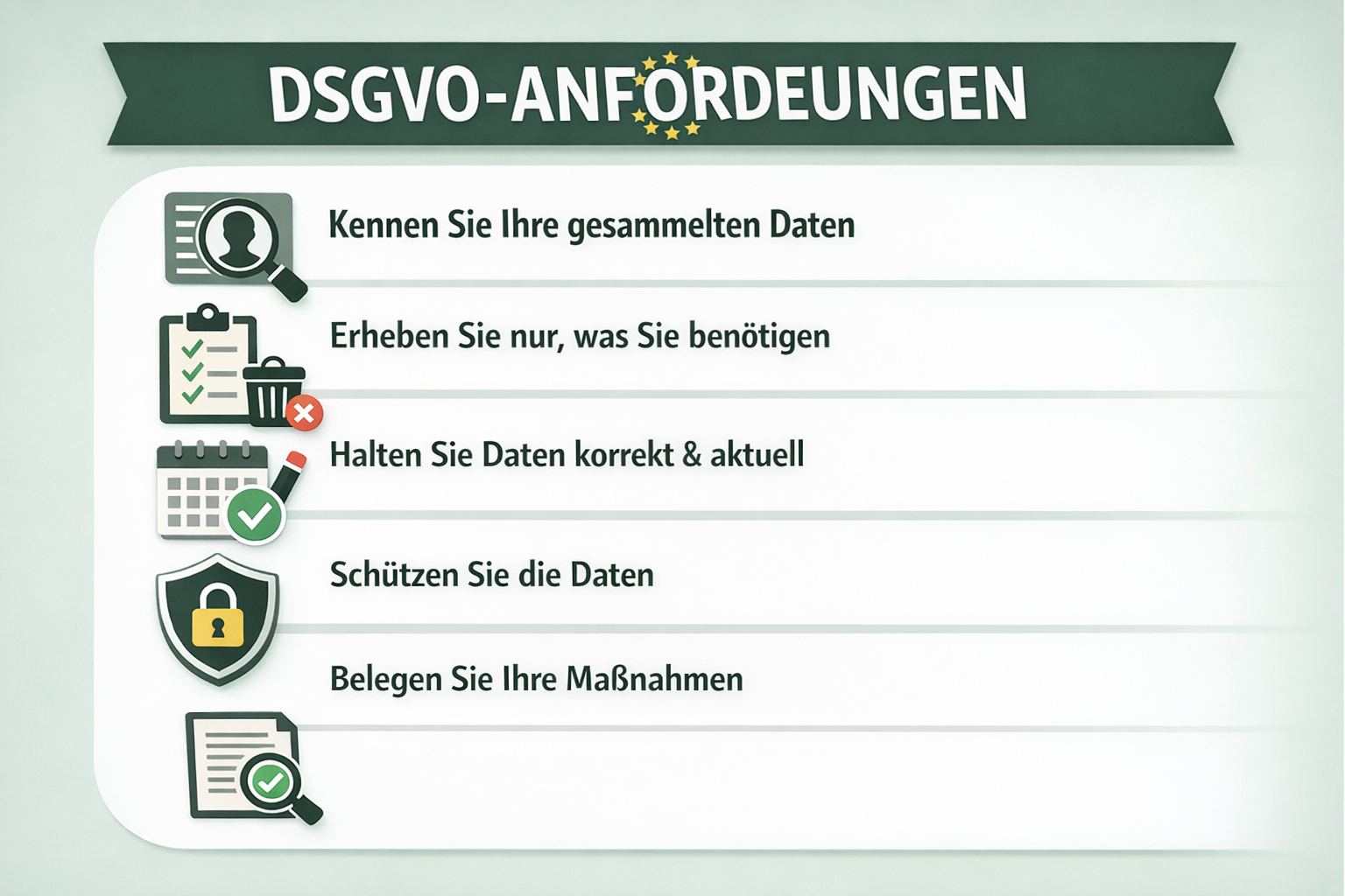 DSGVO-ANFORDERUNGEN